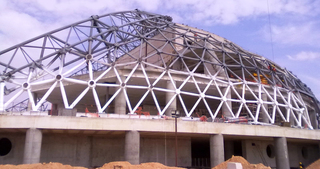 Konya Bilim Merkezi Anabina çelik kabuk yapısı montajı devam etmekte